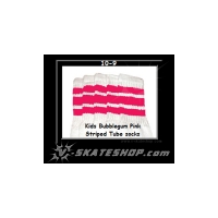 10" SKATERSOCKS white style 10-09 bubblegum pink...