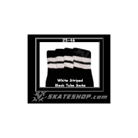 25" SKATERSOCKS black style 25-046 white stripes 
