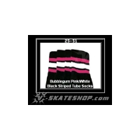 25" SKATERSOCKS black style 25-051 bubblegum...