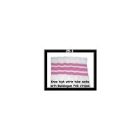 25" SKATERSOCKS white style 25-001 bubblegum pink...