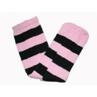 22" SKATERSOCKS full striped F22-03 babypink/black 