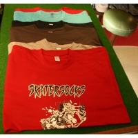 SKATERSOCKS Brainiac red girlie Shirt