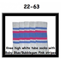 22" SKATERSOCKS white style 22-063 baby...