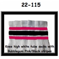 22" SKATERSOCKS white style 22-115...