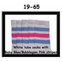 19" SKATERSOCKS white style 19-065 baby...