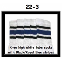 22" SKATERSOCKS white style 22-003P2 with skull and...
