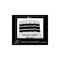 10" SKATERSOCKS white style 10-01 black stripes