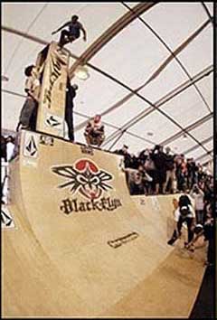 Sleiman won the GNARLIEST SLAM AWARD at the Mystic Cup 2005 with this twice repeated 21ft drop slam!