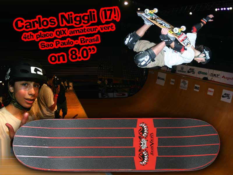 our youngest team rider: Carlos Niggli from Sao Paulo