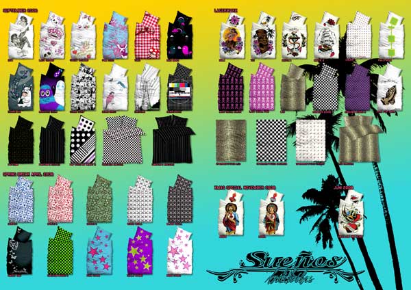 SUENOS bedclothes Bettw�sche �bersicht overview