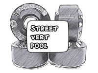 Street/Vert/Pool (hard wheels from 90A on)