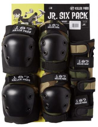 187 KILLER PADS Pad Set Six Pack Kinder Camo 4-8y