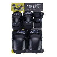 187 KILLER PADS Pad Set Six Pack Kinder schwarz 4-8y