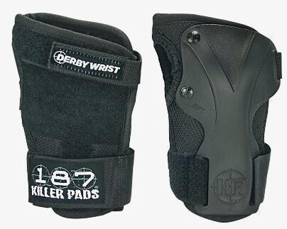 187 KILLER PADS Wrist Guards Derby Black