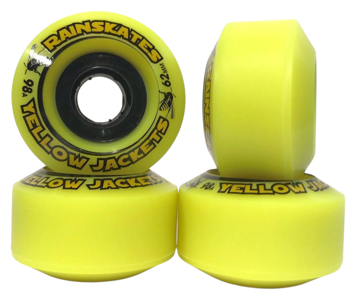 Rainskates Wheels Yellow Jacket D/C 98A 62mm 23CP