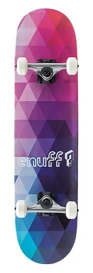 Enuff Skateboard complete Geometric purple 8"x 32"