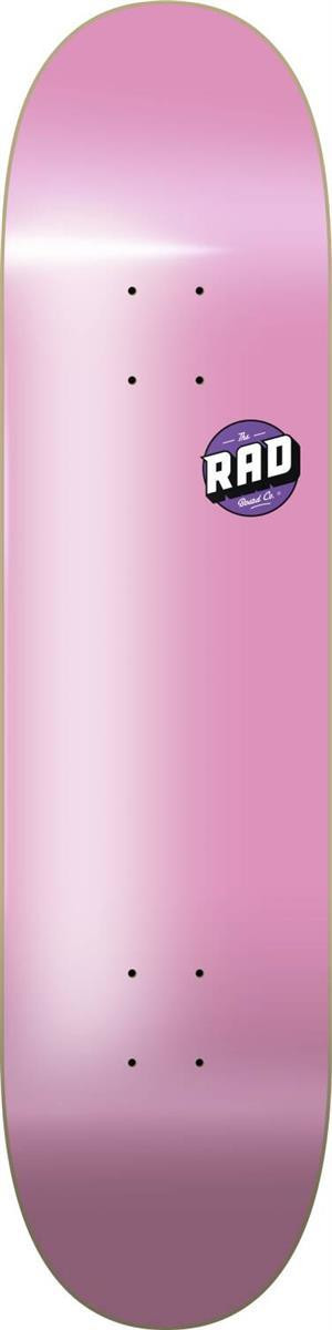 RAD Skateboard 8" deck Logo Pink