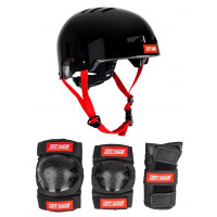 Tony Hawk Protective Set Helmet & Padset Black/Red