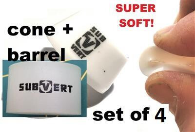 SubVert Bushings 70A Cone+Barrel UTRA-Soft White 4psc Set- for kids
