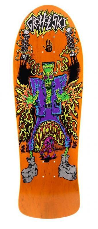 Vision Deck Groholski Frankenstein Stained Veneer - Old School 31.25"x10.25" WB15,5 Orange