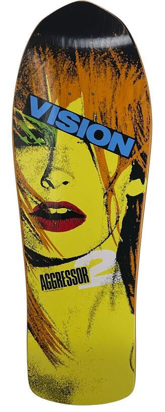 Vision Deck Aggressor 2 - Old School Modern Concave 30,25" x 10" WB15,25" orange