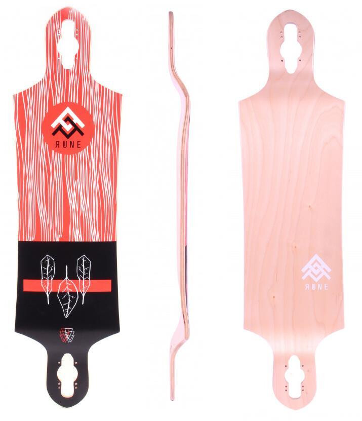 RUNE Deck Excalibur Longboard double drop 37,5"x 9.875"