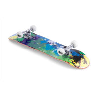 Enuff Skateboard complete Splat Green/ Blue 31.5" x 7,75"