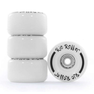 Rio Roller Light Up LED Wheels 58mm 82A White Frost