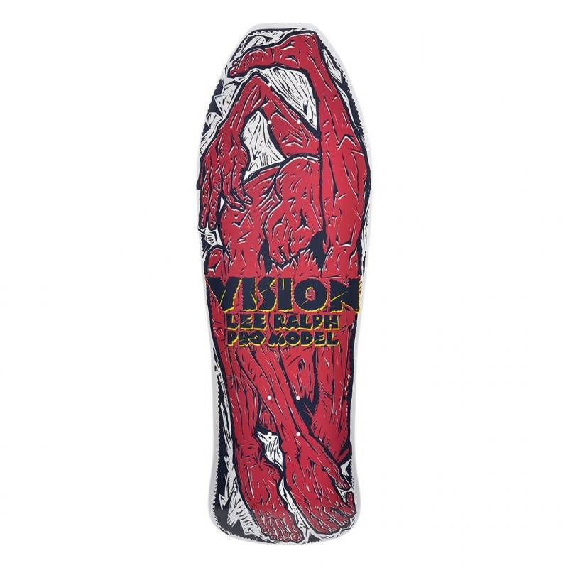 Vision Lee Ralph Pro Old School Deck 30.5" x 10,25" White/Red