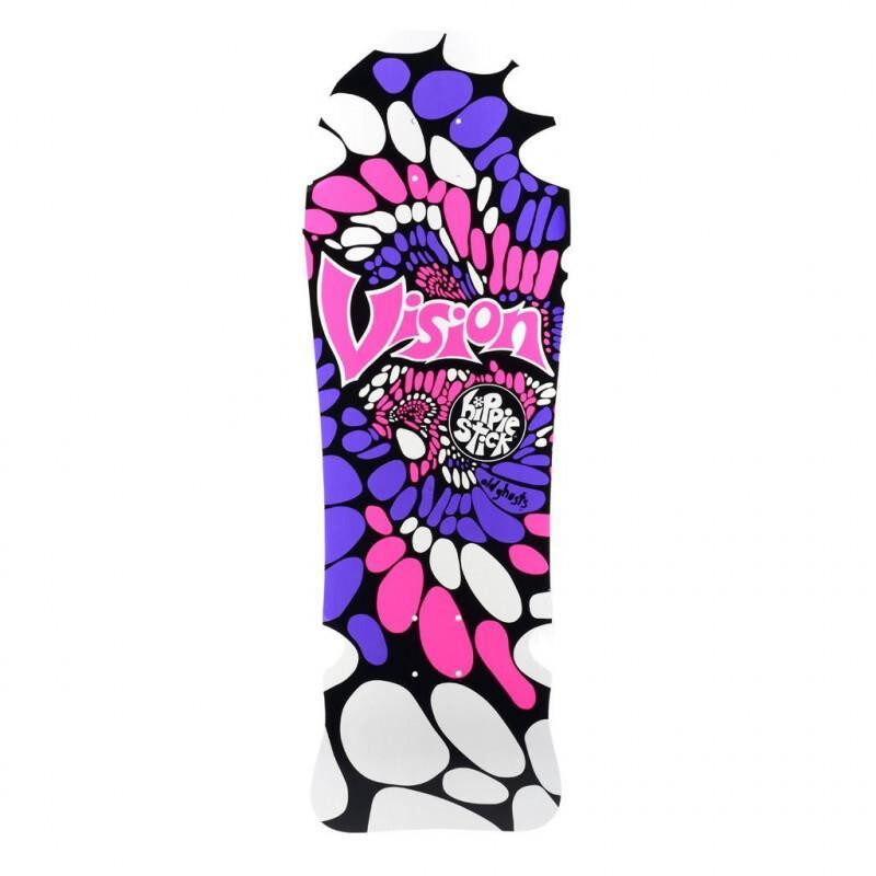Vision Deck Hippie Stick Old School 30" x 10" WB16.25 White