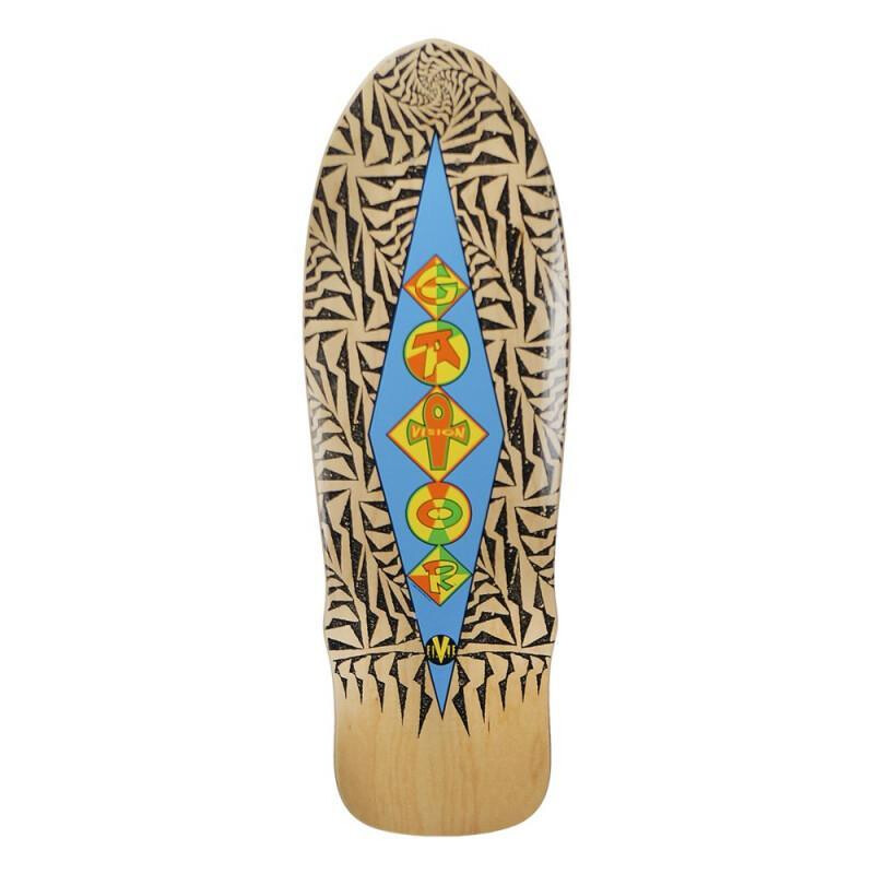 Vision Deck Gator Ramp Old School Skateboard 31" x 10" natural