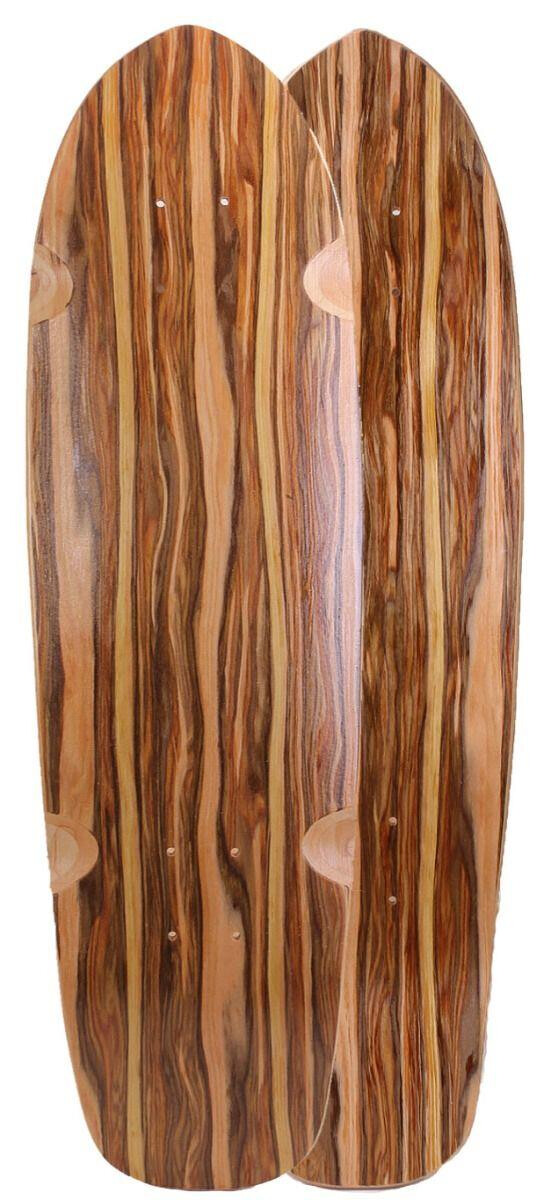 SkaReCo Deck Shape308 Mini Cruiser 30" x 8.5" WB14" smoked wood