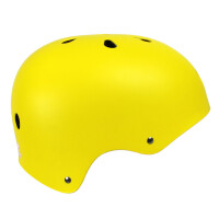 KROWN Helmet OSFA Adult yellow with red straps