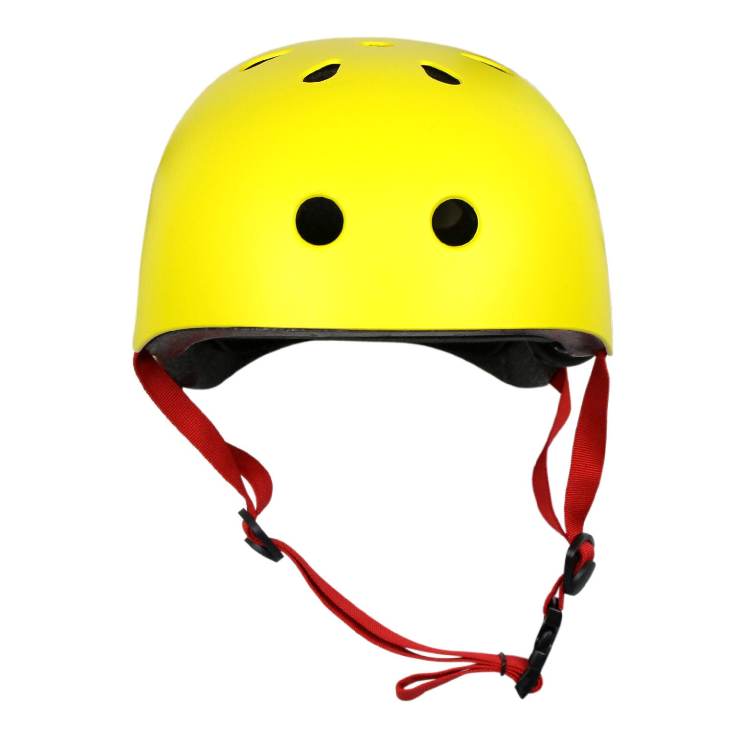 KROWN Helmet OSFA Adult yellow with red straps