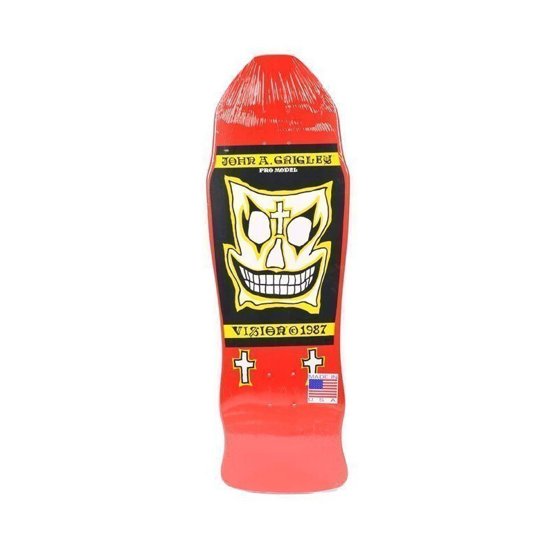 Vision Deck Grigley I- Old School 30"x 9.5" WB15.5 red
