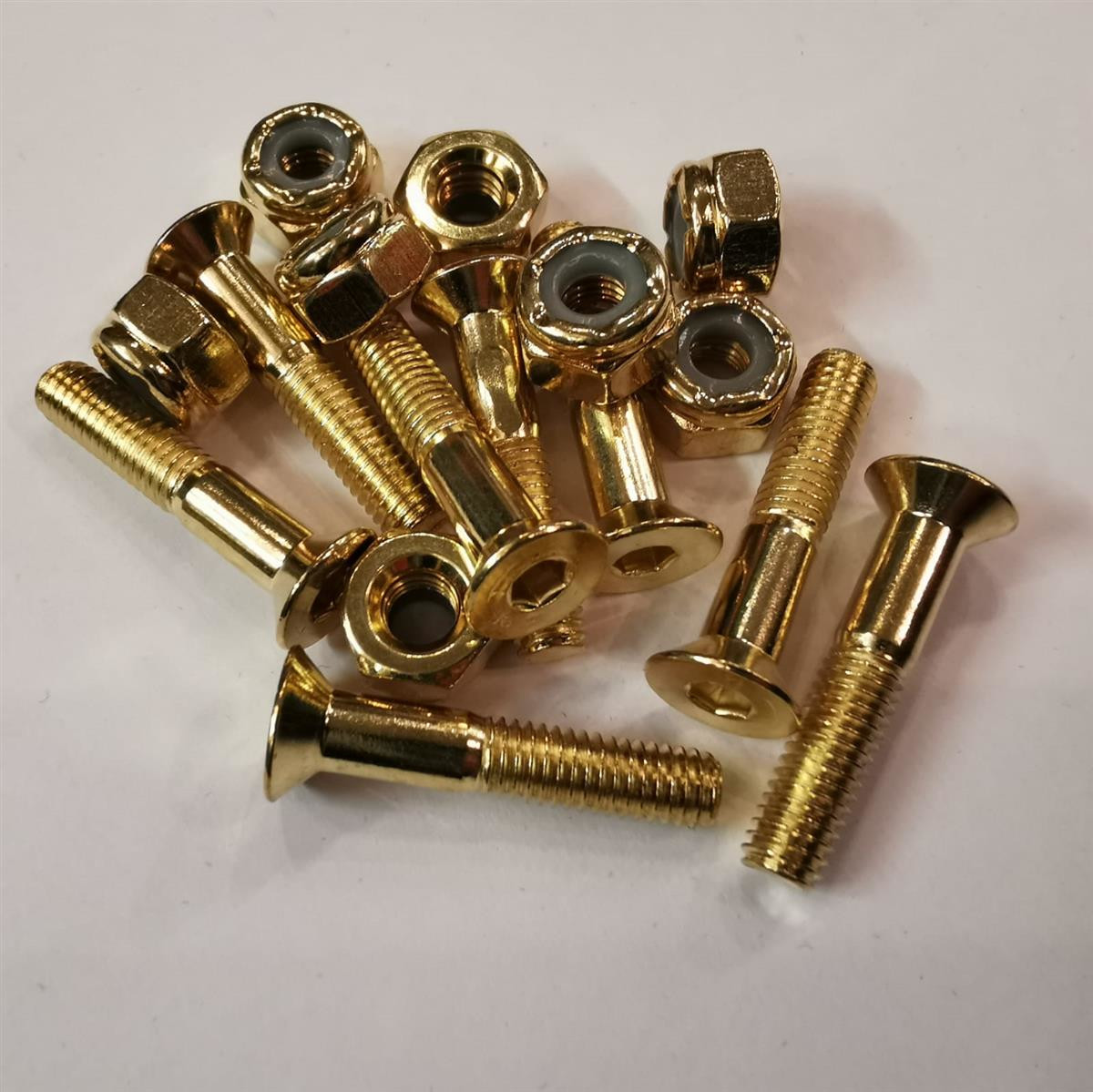 Montagesatz anodized gold 1" nuts and bolts