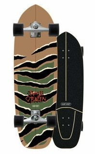CARVER Skateboards Jamie O´ Brien Camo Tiger Complete Surfskate 33,5" x 10.25" WB17.5"