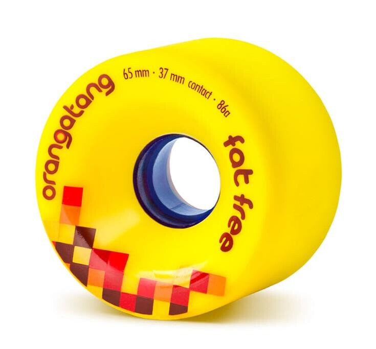 Orangatang Wheels Fat Free 65mm 86A yellow