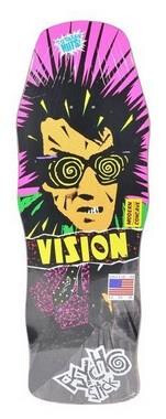Vision Deck Psycho Stick Modern Concave 30" x 10" WB15 Black stain