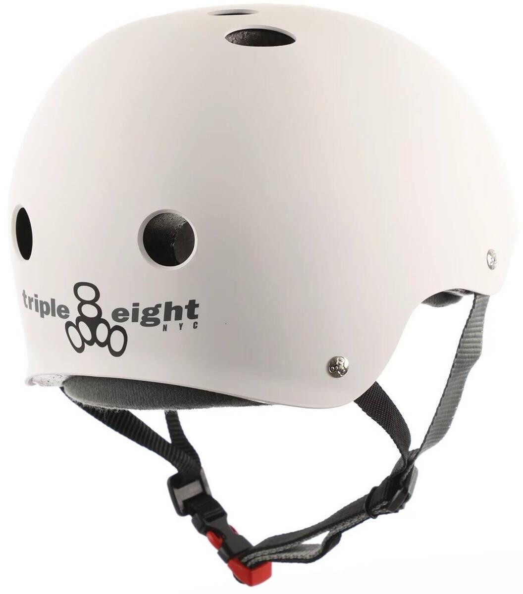 Triple 8 Helmet The Certified Sweatsaver White