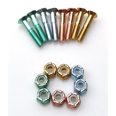 Steez Montagesatz Flathead Multi-Color Anodized 1" Nuts And Bolts