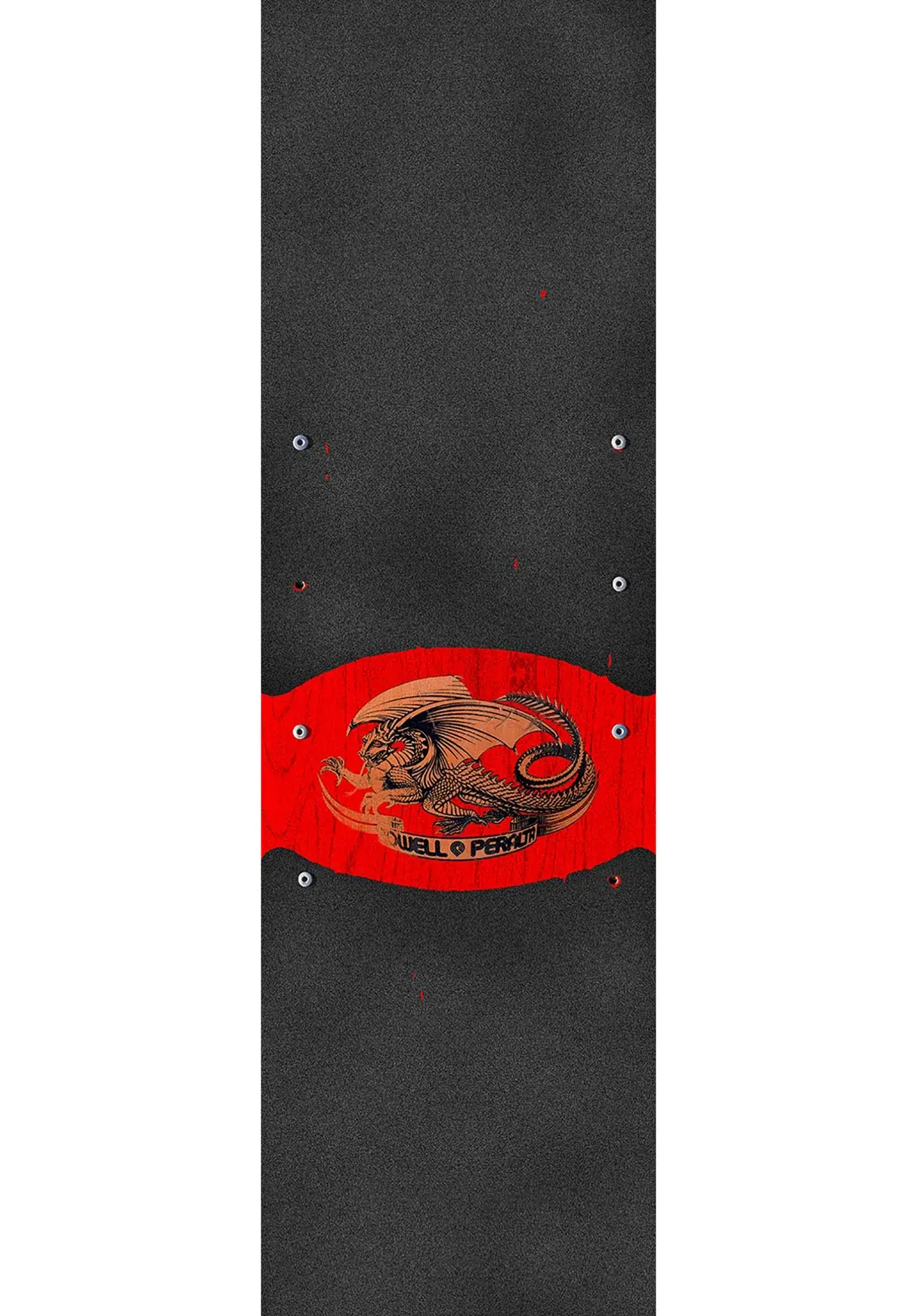 Powell-Peralta Griptape Sheet 9" x 33" Oval Dragon red-gold