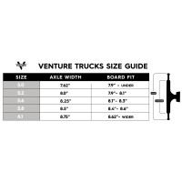 Venture Trucks 5.6 Pro Gilbert Crockett 8.25 schwarz