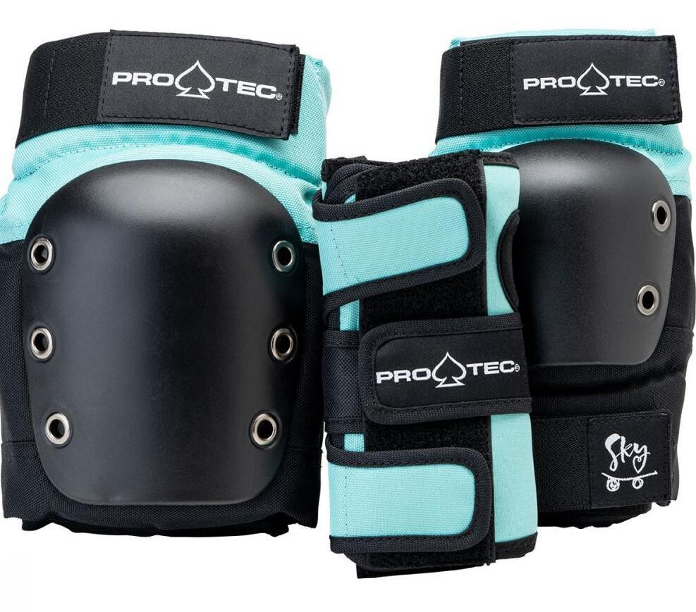 Pro-Tec Street Gear Junior 3-Pack Pad Set Sky/Brown