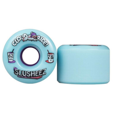 Cloud Ride Slusheez Cruiser Wheels 62mm 78A Blue