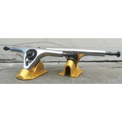 No Name Truck Set Longboard 180mm silver/gold