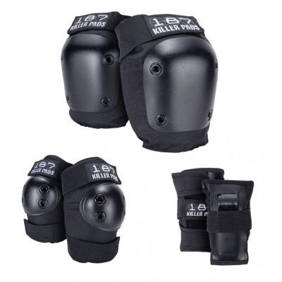 187 KILLER PADS Pad Set Six Pack black L/XL