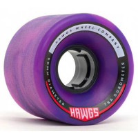 Chubby Hawgs Wheels 60mm 78A - Color : Pink/Purple Swirl