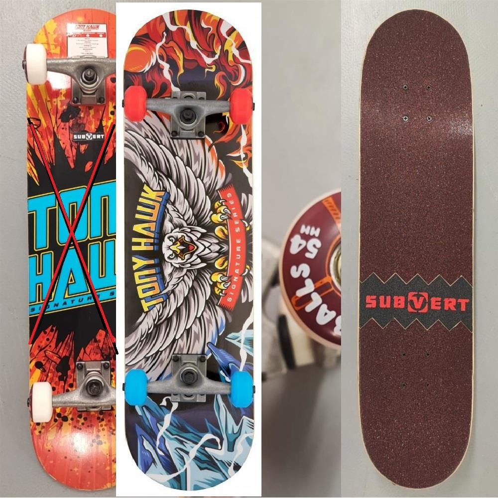 Tony Hawk Customized Complete Skateboard Shutter Logo 31" x 7.75" WB14/ WB16