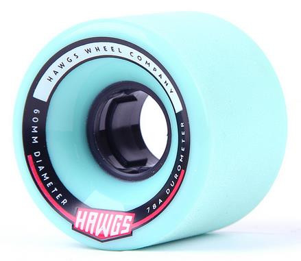 Chubby Hawgs Wheels 60mm 78A - Color : Teal